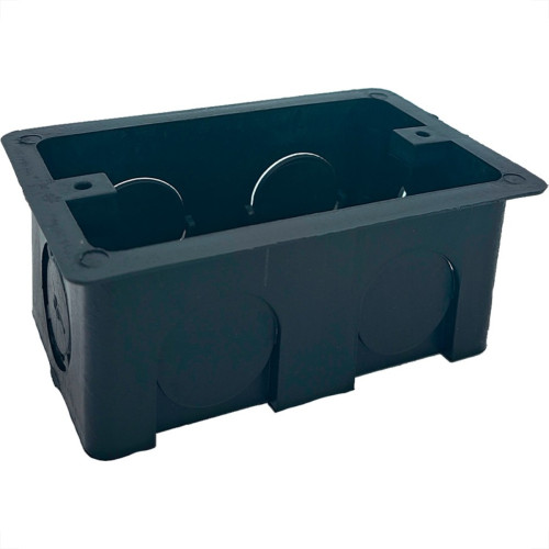 Caixinha De Luz Pvc Brascom Preta 4X2 - Kit C/100 Pecas Caixinha De Luz Pvc Brascom Preta 4X2 - Kit C/100 Pecas