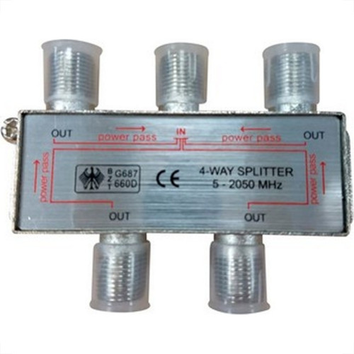 Divisor Cabo Coaxial Blindado Aubor 4X75 Digital 2050Mhz Divisor Cabo Coaxial Blindado Aubor 4X75 Digital 2050Mhz