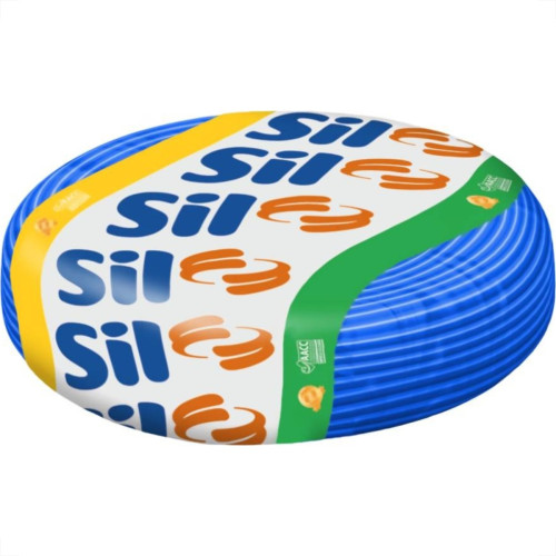 Cabinho Flexivel Sil 1,0Mm Azul Com 100M