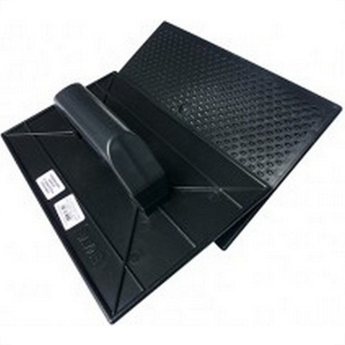 Desempenadeira Pvc Emave Preta Corrugada 18 X30Cm - Kit C/6 Pecas Desempenadeira Pvc Emave Preta Corrugada 18 X30Cm - Kit C/6 Pecas