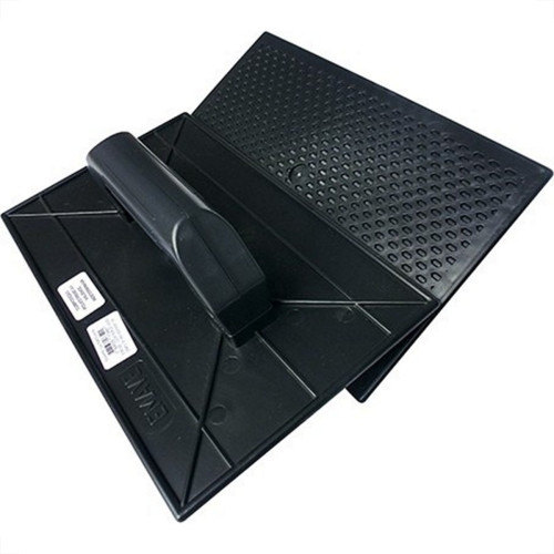 Desempenadeira Pvc Emave Preta Corrugada 22 X34Cm - Kit C/6 Pecas Desempenadeira Pvc Emave Preta Corrugada 22 X34Cm - Kit C/6 Pecas