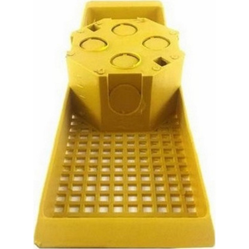 Suporte Laje Emave Com Caixa 25Cm Piso Amarelo - Kit C/10 Pecas Suporte Laje Emave Com Caixa 25Cm Piso Amarelo - Kit C/10 Pecas