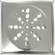 Grelha Aco Inox Quadrada Overtime 10X10Cm Com Fecho + Caixilho Grelha Aco Inox Quadrada Overtime 10X10Cm Com Fecho + Caixilho