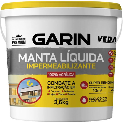 Manta Liquida Garin 3,6Kg Cinza Manta Liquida Garin 3,6Kg Cinza