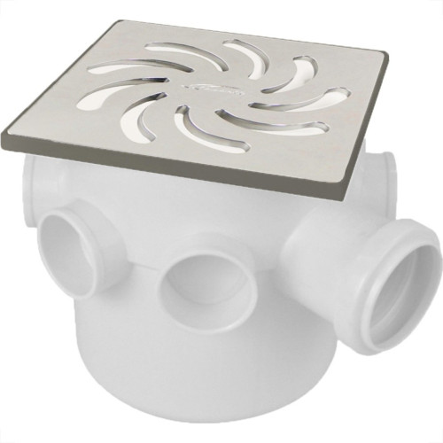 Caixa Sifonada Amanco 15X15 Quadrada Grelha De Aluminio No.26 - 20778 Caixa Sifonada Amanco 15X15 Quadrada Grelha De Aluminio No.26 - 20778