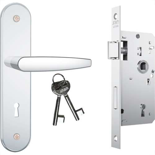 Fechadura Stam Interna Inox Alavanca - 814/33 Fechadura Stam Interna Inox Alavanca - 814/33