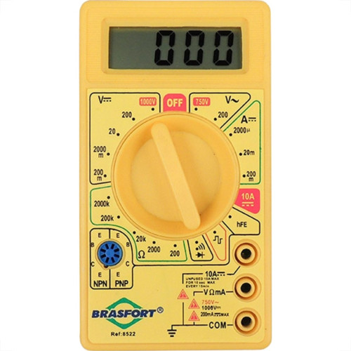 Multimetro Digital Brasfort Display 2,5'' - 7914 Multimetro Digital Brasfort Display 2,5'' - 7914