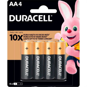 Pilha Duracell Alcalina Pequena Aa Cartela Com 4 Pecas