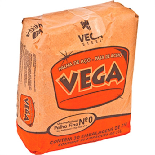Palha De Aco Vega No.0 - Kit C/20 Pecas Palha De Aco Vega No.0 - Kit C/20 Pecas
