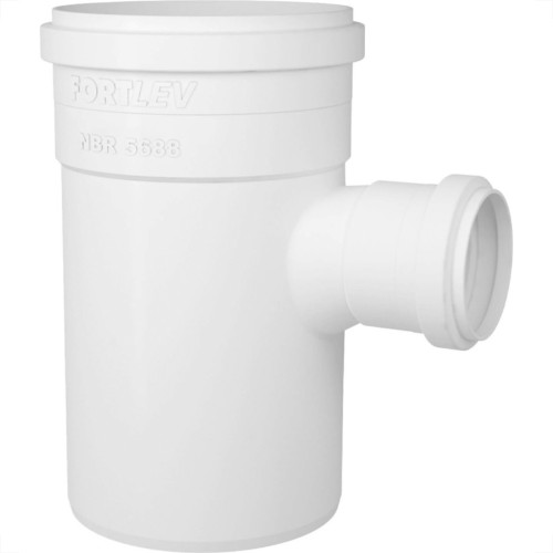 Te Esgoto Fortlev Reducao 75X50Mm - Kit C/10 Pecas Te Esgoto Fortlev Reducao 75X50Mm - Kit C/10 Pecas