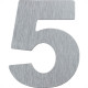 Numero Residencial Atlas Escovado No.5 - 12,5Cm Numero Residencial Atlas Escovado No.5 - 12,5Cm