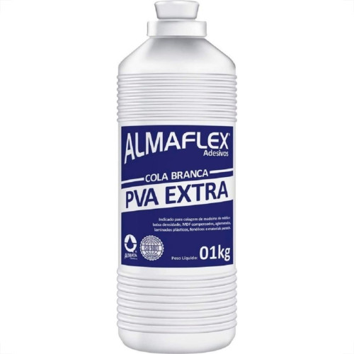 Cola Branca Almaflex Extra Profissional Pva 1Kg Cola Branca Almaflex Extra Profissional Pva 1Kg