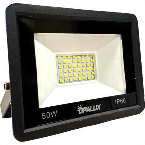 Refletor De Led Opalux 50W. 6500K. 4000Lm Ip66 Preto Bivolt - 504 Refletor De Led Opalux 50W. 6500K. 4000Lm Ip66 Preto Bivolt - 504