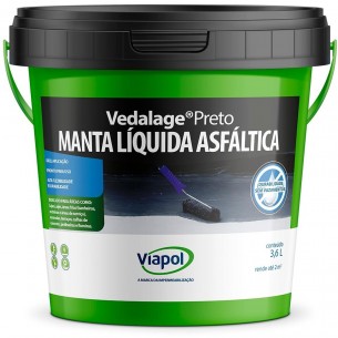 Impermeabilizante Viapol Vedalage Preto 3,6L