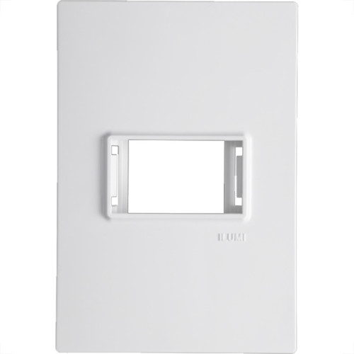 Placa Conjunto Modular Ilumi Vivaz 4X2 - 1 Modulo Horizontal + Suporte 76070 Placa Conjunto Modular Ilumi Vivaz 4X2 - 1 Modulo Horizontal + Suporte 76070