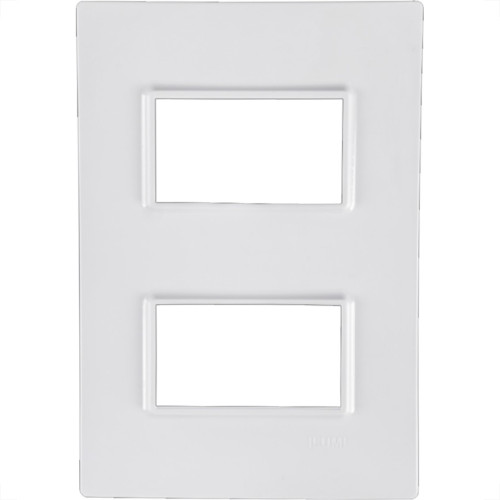 Placa Conjunto Modular Ilumi Vivaz 4X2 - 2 Modulos Separados + Suporte 76080 Placa Conjunto Modular Ilumi Vivaz 4X2 - 2 Modulos Separados + Suporte 76080