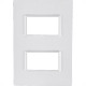 Placa Conjunto Modular Ilumi Vivaz 4X2 - 2 Modulos Separados + Suporte 76080 Placa Conjunto Modular Ilumi Vivaz 4X2 - 2 Modulos Separados + Suporte 76080