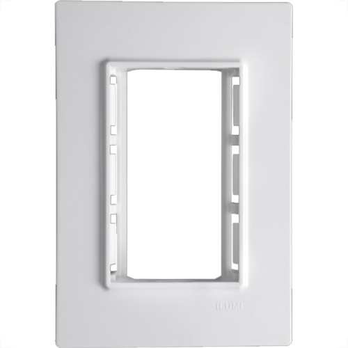 Placa Conjunto Modular Ilumi Vivaz 4X2 - 3 Modulos .Juntos + Suporte 76100 Placa Conjunto Modular Ilumi Vivaz 4X2 - 3 Modulos .Juntos + Suporte 76100