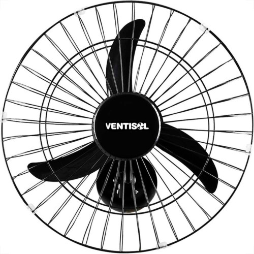 Ventilador Parede Ventisol 50Cm. Monta Facil 6 Pas Preto 127V. Ventilador Parede Ventisol 50Cm. Monta Facil 6 Pas Preto 127V.