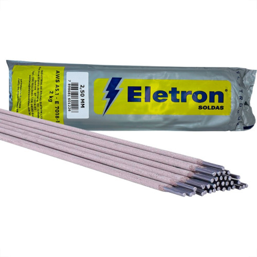 Eletrodo Eletron E-7018-1 - 2,5Mm - Caixa - Kit C/2 Kilos Eletrodo Eletron E-7018-1 - 2,5Mm - Caixa - Kit C/2 Kilos