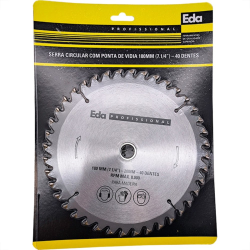 Serra Circular Widea Eda 7.1/4X40 Dentes X20Mm - 8Mx Serra Circular Widea Eda 7.1/4X40 Dentes X20Mm - 8Mx