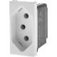 Modulo Pial Plus+ 1 Tomada 10A. Branca Borne Automatico - 615038Bc