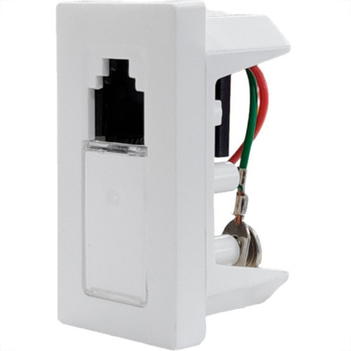Modulo Pial Plus+ 1 Tomada Rj11 - 2 Fios Branco - 615011Bc Modulo Pial Plus+ 1 Tomada Rj11 - 2 Fios Branco - 615011Bc
