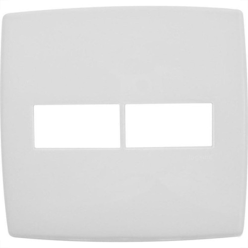 Placa Pial Plus+ Branca 4X4 - 1 Modulo Horizontal + 1 Modulo Horizontal - 618511 Placa Pial Plus+ Branca 4X4 - 1 Modulo Horizontal + 1 Modulo Horizontal - 618511
