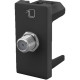 Modulo Pial Plus+ 1 Tomada Coaxial Preto - 615030Pt Modulo Pial Plus+ 1 Tomada Coaxial Preto - 615030Pt