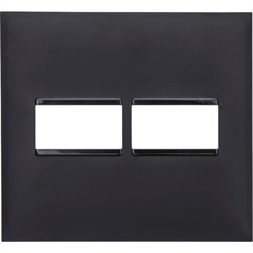 Placa Pial Plus+ Preta 4X4 - 1 Modulo + 1 Modulo Horizontal Placa Pial Plus+ Preta 4X4 - 1 Modulo + 1 Modulo Horizontal