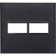 Placa Pial Plus+ Preta 4X4 - 1 Modulo + 1 Modulo Horizontal Placa Pial Plus+ Preta 4X4 - 1 Modulo + 1 Modulo Horizontal