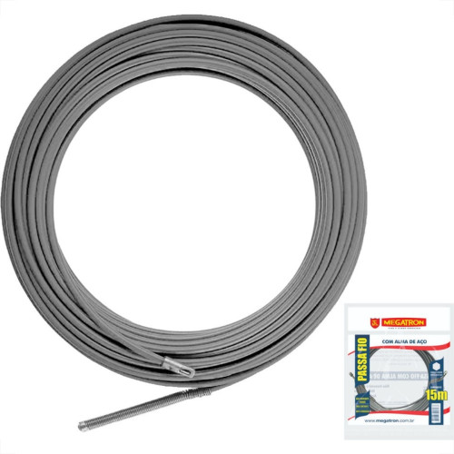 Passa Fio Nylon Megatron Com Cabo Aco 20M Passa Fio Nylon Megatron Com Cabo Aco 20M