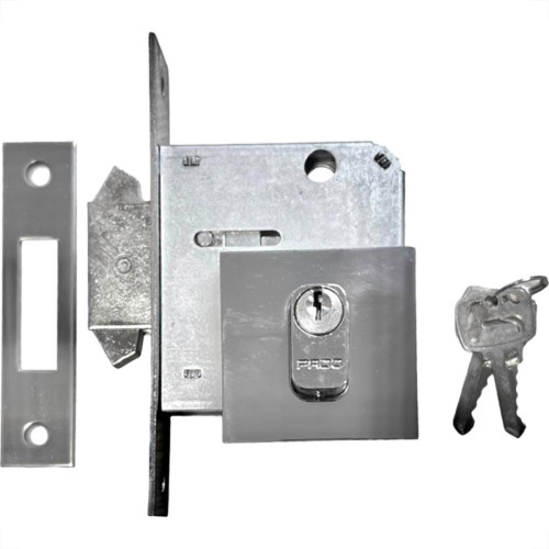 Fechadura Pado Externa Para Porta Correr Lingueta Dupla Cromada Fechadura Pado Externa Para Porta Correr Lingueta Dupla Cromada