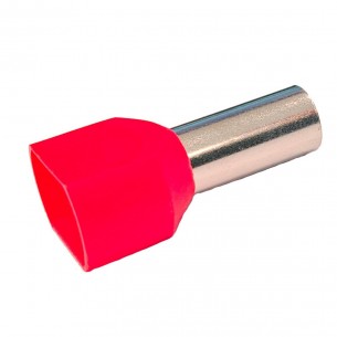 Terminal Penzel Ilhos Duplo 10,0Mm Comprimento 14Mm - Vermelho