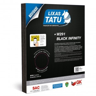 Lixa Black Infinity Tatu 40 Agua/Ferro/Massa . / Kit C/ 25 Peca
