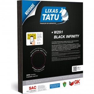 Lixa Black Infinity Tatu 80 Agua/Ferro/Massa . / Kit C/ 25 Peca