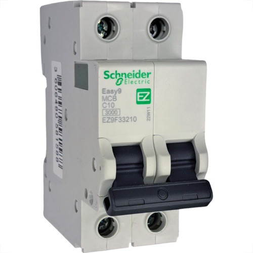 Disjuntor Schneider ''Din'' Bipolar 10A. C Disjuntor Schneider ''Din'' Bipolar 10A. C