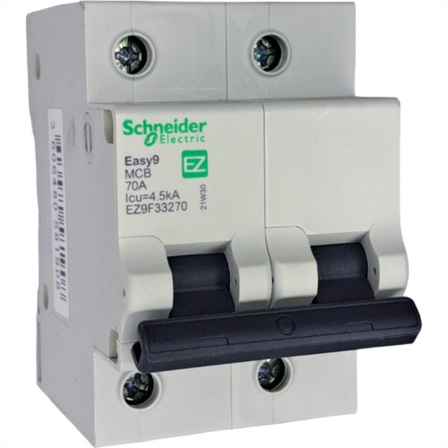 Disjuntor Schneider ''Din'' Bipolar 70A. C Disjuntor Schneider ''Din'' Bipolar 70A. C