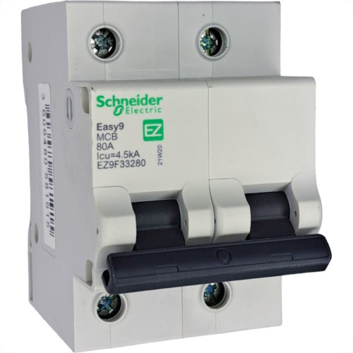 Disjuntor Schneider ''Din'' Bipolar 80A. C Disjuntor Schneider ''Din'' Bipolar 80A. C