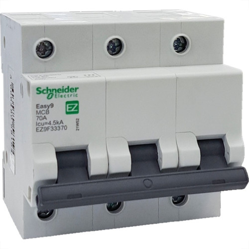 Disjuntor Schneider ''Din'' Tripolar 70A. C Disjuntor Schneider ''Din'' Tripolar 70A. C