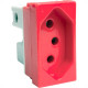 Modulo Steck Linha Stella 1 Tomada 20A. Vermelha - 8061Vm Modulo Steck Linha Stella 1 Tomada 20A. Vermelha - 8061Vm