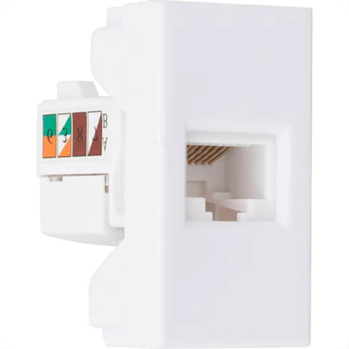 Modulo Steck Linha Stella Tomada Rj45 - Branco 868095 Modulo Steck Linha Stella Tomada Rj45 - Branco 868095