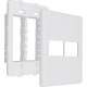 Placa Steck Linha Stella Branca 4X4 - 2 Modulos + 2 Modulos Horizontais Com Suporte 9974 Placa Steck Linha Stella Branca 4X4 - 2 Modulos + 2 Modulos Horizontais Com Suporte 9974