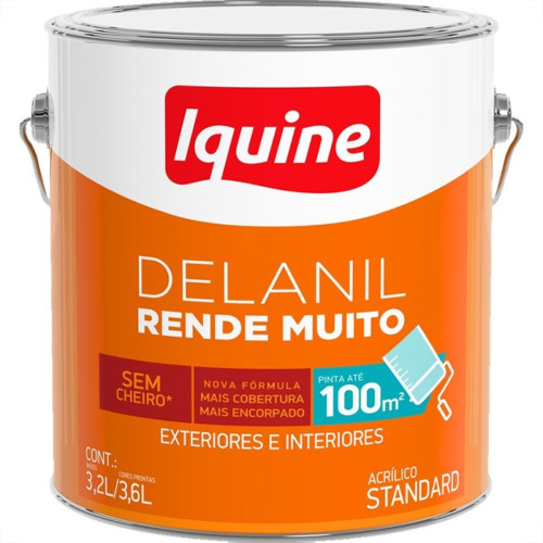Tinta Acrilica Standard Iquine Rende Muito 3,6L Branco Neve Tinta Acrilica Standard Iquine Rende Muito 3,6L Branco Neve