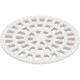 Grelha Plastica Redonda Branca Krona 15X15Cm - Nr56