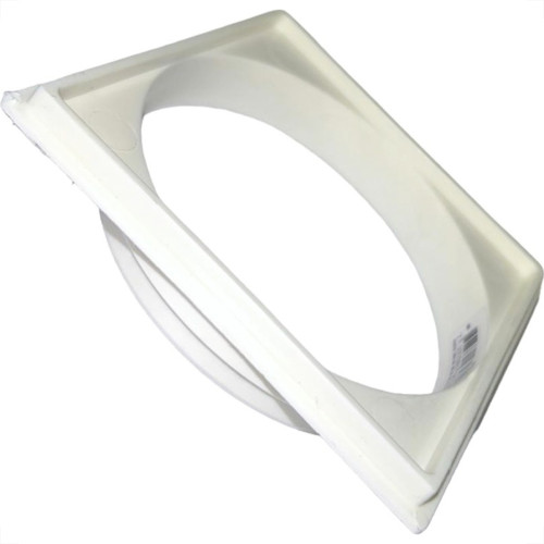 Porta Grelha Pvc Krona Quadrada 10X10 Branca Nr58 - Kit C/12 Pecas Porta Grelha Pvc Krona Quadrada 10X10 Branca Nr58 - Kit C/12 Pecas