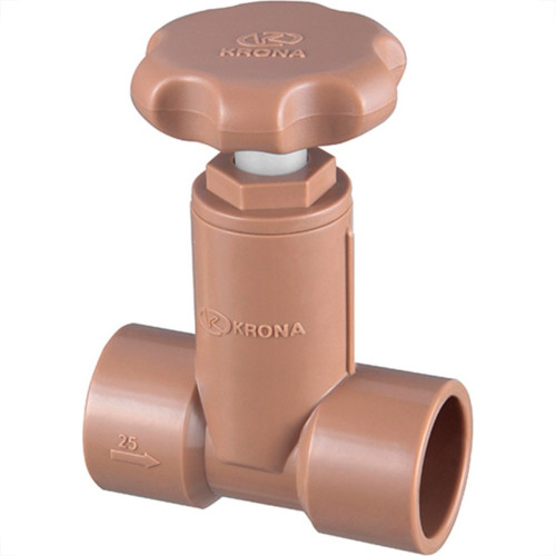 Registro Pressao Pvc Krona Soldavel 20Mm - Kit C/5 Pecas Registro Pressao Pvc Krona Soldavel 20Mm - Kit C/5 Pecas
