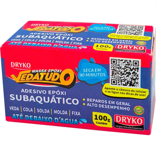 Massa Epoxi Dryko Veda Tudo 100G