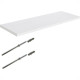 Prateleira Mdp Multivisao Branca 30X80Cm Com Suporte Invisivel Prateleira Mdp Multivisao Branca 30X80Cm Com Suporte Invisivel