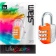 Cadeado Para Mala Stam Life Colors Com Segredo 25Mm Laranja Cadeado Para Mala Stam Life Colors Com Segredo 25Mm Laranja
